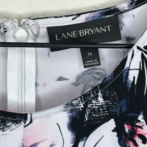 Lane Bryant Women Size 14 NWT Hi-Low Floral Multicolor Waist Tie Maxi Dress - Picture 3 of 6